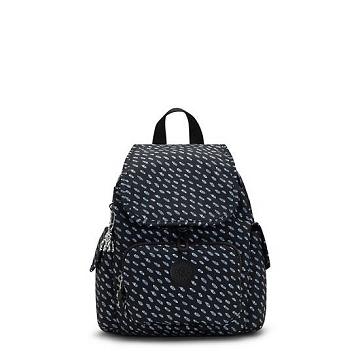 Kipling City Pack Mini Printed Backpack Rugzak Zwart | BE 2021TC